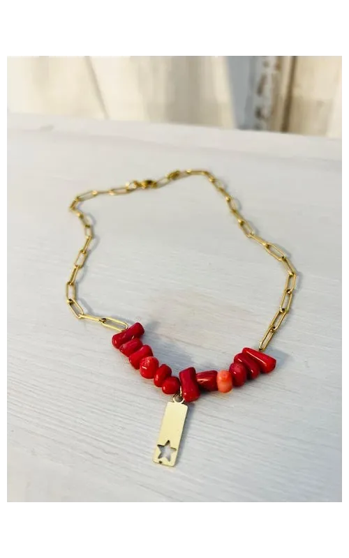Gargantilla  Valeria Rojo