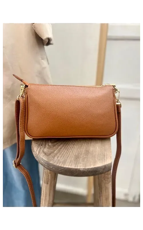Bolso Baguette Camel