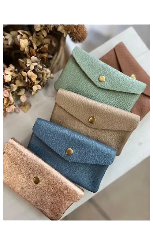 Monedero Piel Colores
