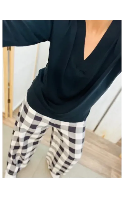 Pantalones Maxi Cuadro