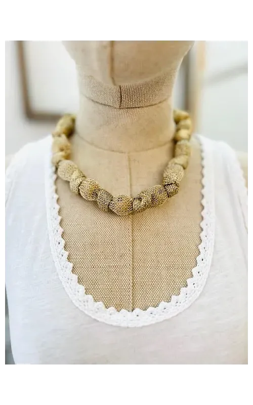 Collar  Bolas Malla