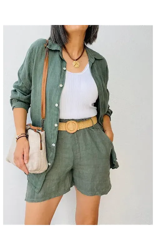 Camisa Lino Raya