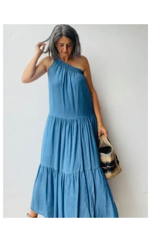 Vestido Denim Asimétrico