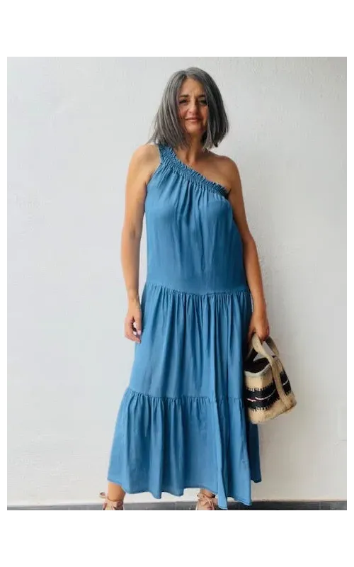 Vestido Denim Asimétrico