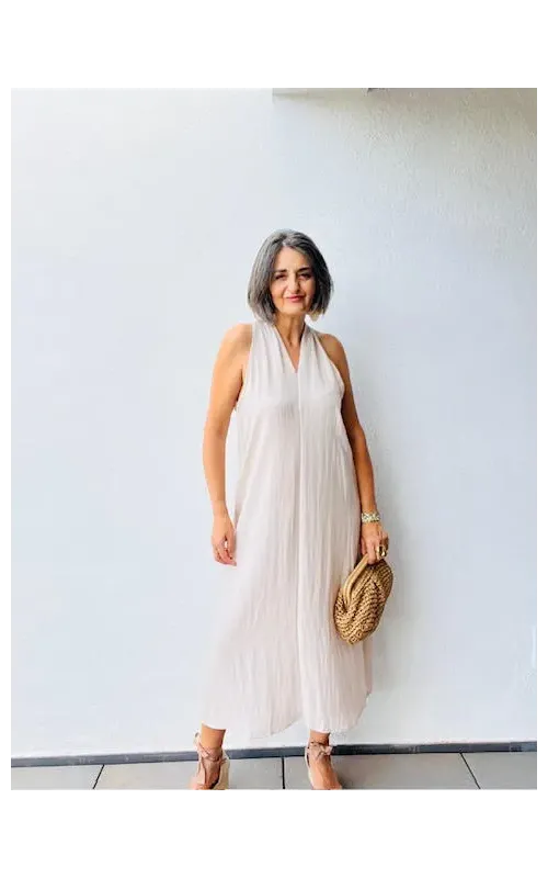Vestido Valentina Beige