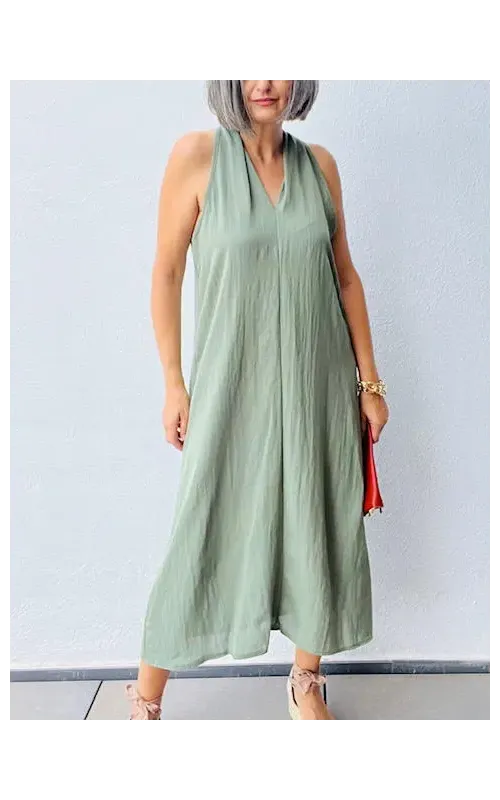 Vestido Valentina Kaki