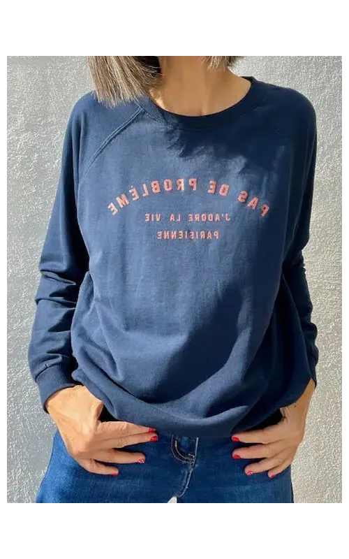 Sudadera Pas de Problem Marino