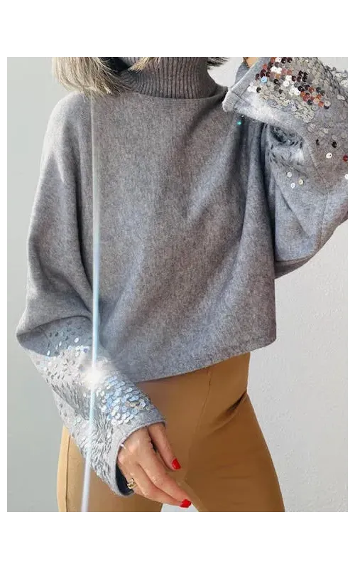 Jersey Lentejuelas Gris