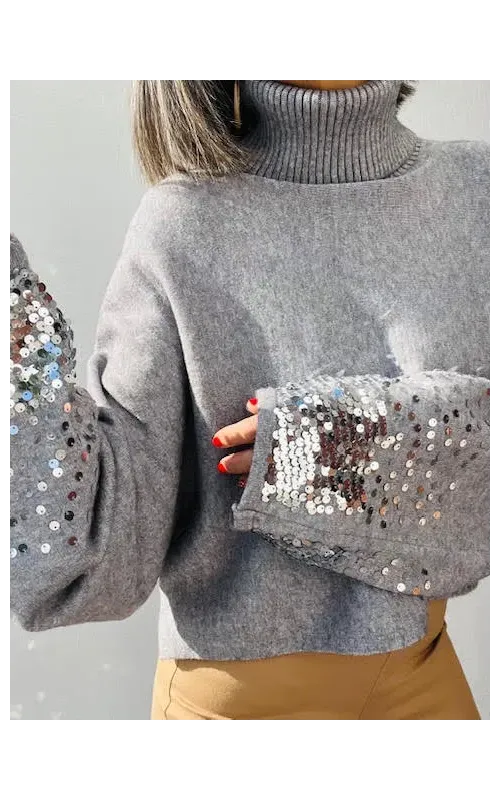 Jersey Lentejuelas Gris