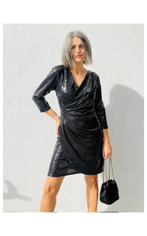 Mini Saco Metálico Negro