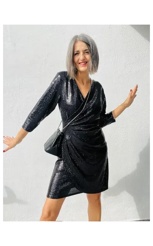 Mini Saco Metálico Negro