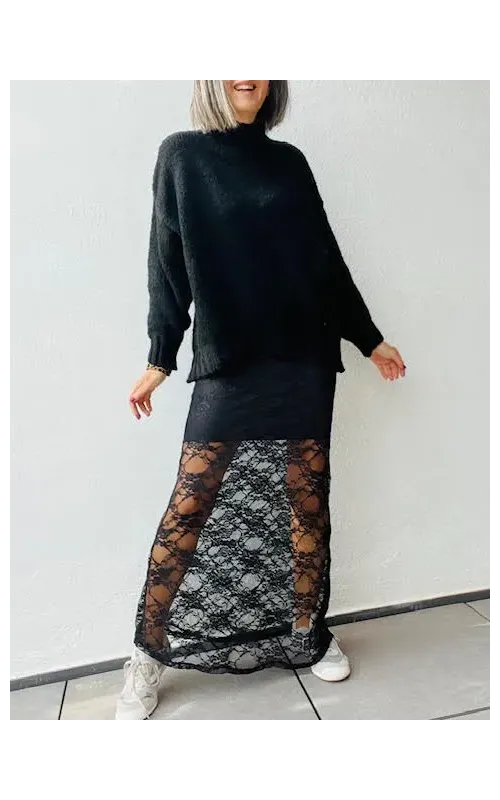 Falda Blonda Negra
