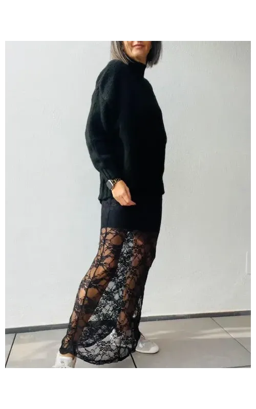 Falda Blonda Negra
