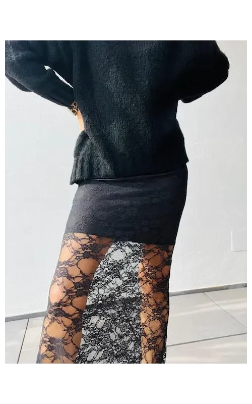 Falda Blonda Negra