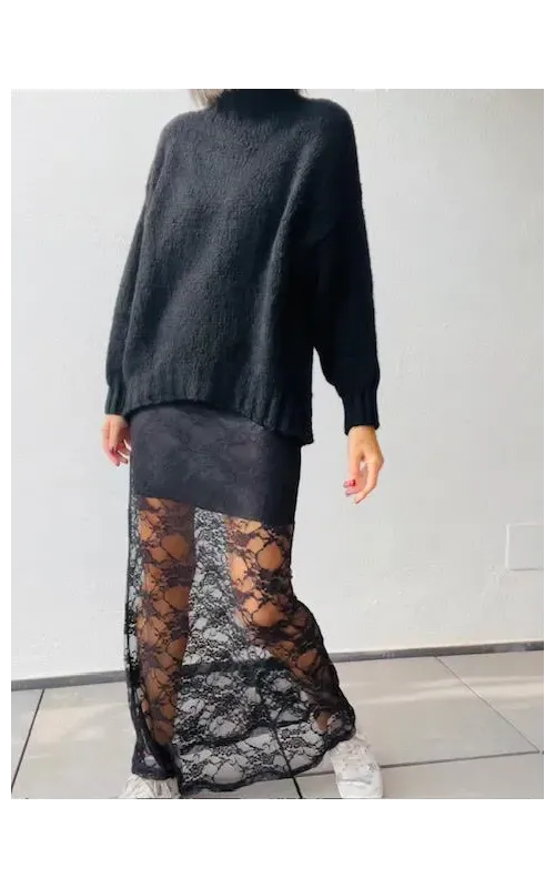 Falda Blonda Negra