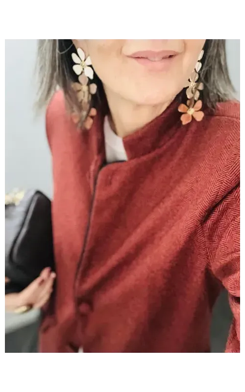 Pendientes Flor Lacada