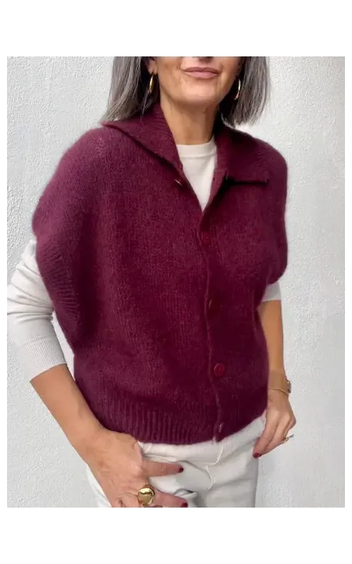 Chaleco Georgina Burdeos