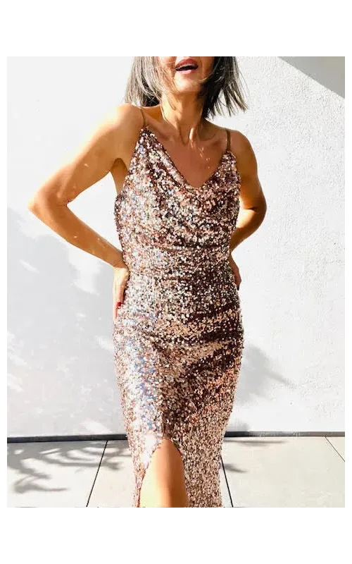 Vestido Champagne