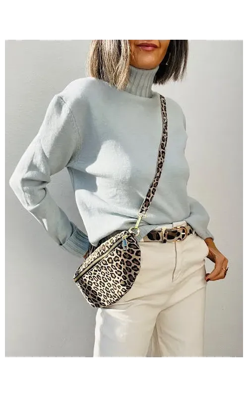 Riñonera Print Beige