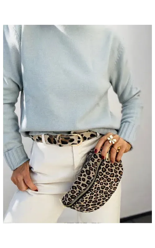 Riñonera Print Beige